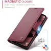 CASEME Litchi Texture Book Wallet Case hoesje voor Apple iPhone 17e/16e - Rood 12