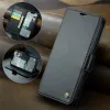 CASEME Litchi Texture Book Wallet Case hoesje voor Apple iPhone 17e/16e - Zwart 9
