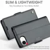 CASEME Litchi Texture Book Wallet Case hoesje voor Apple iPhone 17e/16e - Zwart 11