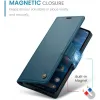 CASEME Litchi Texture Book Wallet Case hoesje voor Google Pixel 9a - Blauw 2