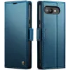 CASEME Litchi Texture Book Wallet Case hoesje voor Google Pixel 9a - Blauw 5