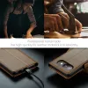 CASEME Litchi Texture Book Wallet Case hoesje voor Google Pixel 9a - Bruin 4