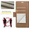 CASEME Litchi Texture Book Wallet Case hoesje voor Google Pixel 9a - Bruin 12