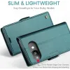 CASEME Litchi Texture Book Wallet Case hoesje voor Google Pixel 9a - Groen 3