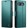 CASEME Litchi Texture Book Wallet Case hoesje voor Google Pixel 9a - Groen 5
