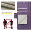 CASEME Litchi Texture Book Wallet Case hoesje voor Google Pixel 9a - Paars 12