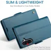 CASEME Litchi Texture Book Wallet Case hoesje voor Samsung Galaxy A36 - Blauw 12