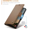 CASEME Litchi Texture Book Wallet Case hoesje voor Samsung Galaxy A36 - Bruin 10