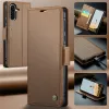 CASEME Litchi Texture Book Wallet Case hoesje voor Samsung Galaxy A36 - Bruin 11