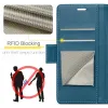 CASEME Litchi Texture Book Wallet Case hoesje voor Samsung Galaxy S25 - Blauw 4