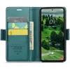 CASEME Litchi Texture Book Wallet Case hoesje voor Samsung Galaxy S25 - Groen 6
