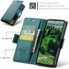 CASEME Litchi Texture Book Wallet Case hoesje voor Samsung Galaxy S25 - Groen 9