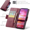 CASEME Litchi Texture Book Wallet Case hoesje voor Samsung Galaxy S25 - Rood 9