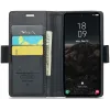 CASEME Litchi Texture Book Wallet Case hoesje voor Samsung Galaxy S25 - Zwart 6