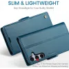 CASEME Litchi Texture Book Wallet Case hoesje voor Samsung Galaxy S25 Plus - Blauw 10