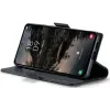 CASEME Litchi Texture Book Wallet Case hoesje voor Samsung Galaxy S25 Plus - Zwart 6