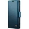 CASEME Litchi Texture Book Wallet Case hoesje voor Samsung Galaxy S25 Ultra - Blauw 5
