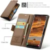 CASEME Litchi Texture Book Wallet Case hoesje voor Samsung Galaxy S25 Ultra - Bruin 9