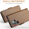 CASEME Litchi Texture Book Wallet Case hoesje voor Samsung Galaxy S25 Ultra - Bruin 10