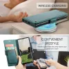 CASEME Litchi Texture Book Wallet Case hoesje voor Samsung Galaxy S25 Ultra - Groen 3
