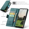 CASEME Litchi Texture Book Wallet Case hoesje voor Samsung Galaxy S25 Ultra - Groen 9