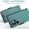 CASEME Litchi Texture Book Wallet Case hoesje voor Samsung Galaxy S25 Ultra - Groen 10