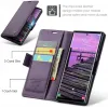 CASEME Litchi Texture Book Wallet Case hoesje voor Samsung Galaxy S25 Ultra - Paars 9