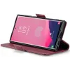 CASEME Litchi Texture Book Wallet Case hoesje voor Samsung Galaxy S25 Ultra - Rood 7
