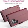 CASEME Litchi Texture Book Wallet Case hoesje voor Samsung Galaxy S25 Ultra - Rood 10