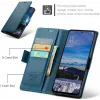 CASEME Litchi Texture Book Wallet Case hoesje voor Oppo Reno13 - Blauw 2