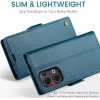 CASEME Litchi Texture Book Wallet Case hoesje voor Oppo Reno13 - Blauw 3