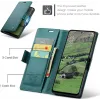 CASEME Litchi Texture Book Wallet Case hoesje voor Oppo Reno13 - Groen 2