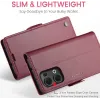 CASEME Litchi Texture Book Wallet Case hoesje voor Oppo Reno13 - Rood 3