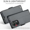CASEME Litchi Texture Book Wallet Case hoesje voor Oppo Reno13 - Zwart 3