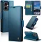 CASEME Litchi Texture Book Wallet Case hoesje voor Oppo Reno13 F 4G/5G / Reno13 FS 5G - Blauw
