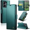 CASEME Litchi Texture Book Wallet Case hoesje voor Oppo Reno13 F 4G/5G / Reno13 FS 5G - Groen