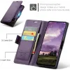 CASEME Litchi Texture Book Wallet Case hoesje voor Oppo Reno13 F 4G/5G / Reno13 FS 5G - Paars 2