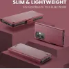 CASEME Litchi Texture Book Wallet Case hoesje voor Oppo Reno13 F 4G/5G / Reno13 FS 5G - Rood 8