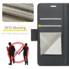 CASEME Litchi Texture Book Wallet Case hoesje voor Oppo Reno13 F 4G/5G / Reno13 FS 5G - Zwart 5