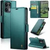 CASEME Litchi Texture Book Wallet Case hoesje voor Oppo Reno13 Pro - Groen