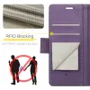 CASEME Litchi Texture Book Wallet Case hoesje voor Oppo Reno13 Pro - Paars 3