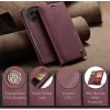 CASEME Retro Texture Book Wallet Case hoesje voor OnePlus 13 - Bordeaux 7