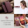 CASEME Retro Texture Book Wallet Case hoesje voor OnePlus 13 - Bordeaux 9