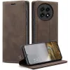 CASEME Retro Texture Book Wallet Case hoesje voor OnePlus 13 - Donkerbruin