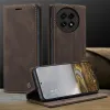 CASEME Retro Texture Book Wallet Case hoesje voor OnePlus 13 - Donkerbruin 11