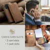 CASEME Retro Texture Book Wallet Case hoesje voor OnePlus 13 - Lichtbruin 9