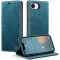 CASEME Retro Texture Book Wallet Case hoesje voor Apple iPhone 17e/16e - Blauw