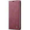 CASEME Retro Texture Book Wallet Case hoesje voor Apple iPhone 17e/16e - Bordeaux 5