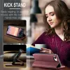 CASEME Retro Texture Book Wallet Case hoesje voor Apple iPhone 17e/16e - Bordeaux 10