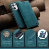 CASEME Retro Texture Book Wallet Case hoesje voor Oppo Reno13 - Blauw 6